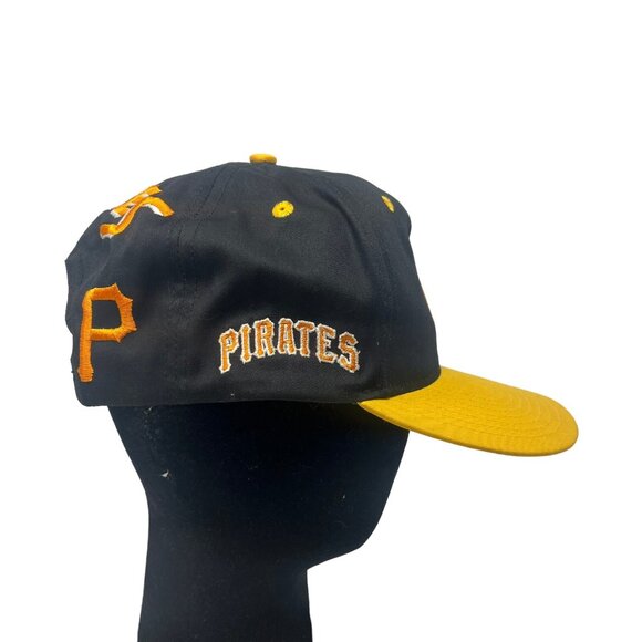Pittsburgh Pirates Twins Enterprise All Over Logo Snapback Hat Cap MLB Retro 90s - Picture 4 of 10
